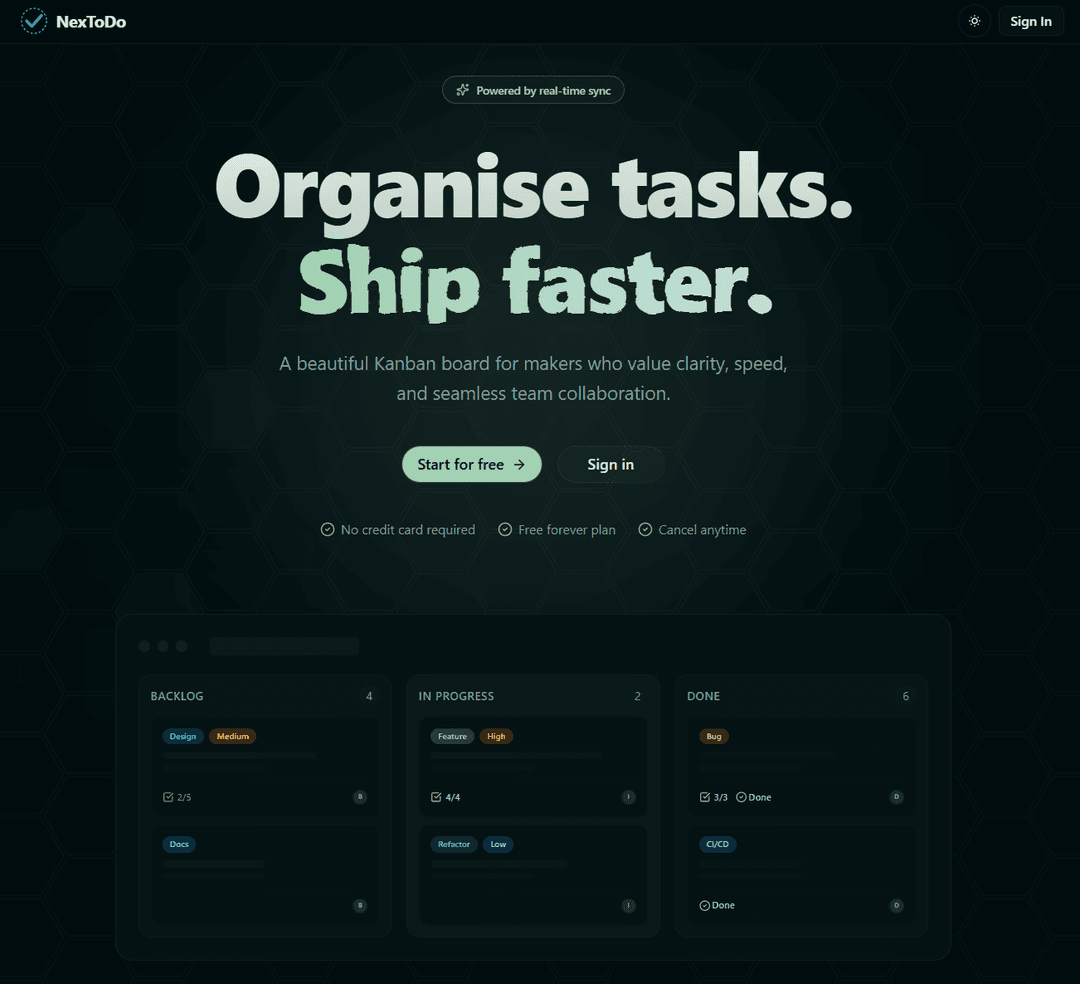 NexToDo - Smart Task Management
