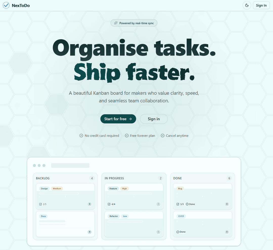 NexToDo - Smart Task Management